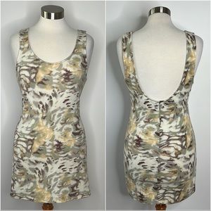 FREE PEOPLE Cotton Stretch Backless Pull On‎ Mini Tank Dress Size Small